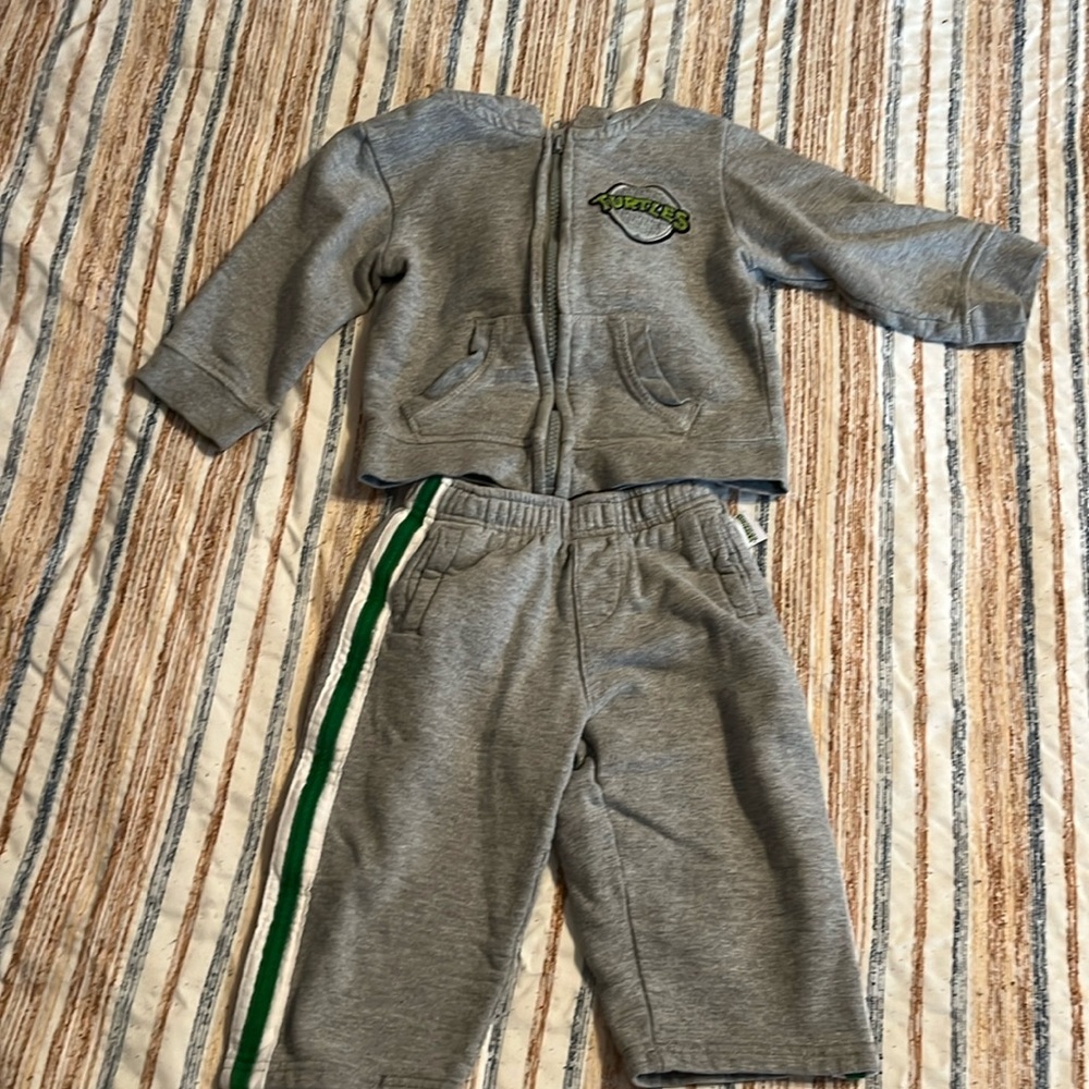 TMNT Sweatpants and Jacket Set 2T